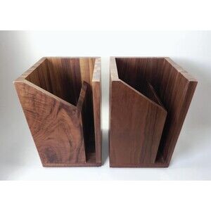 Wooden MAGNETIC Knife & Utensil Holder PAIR